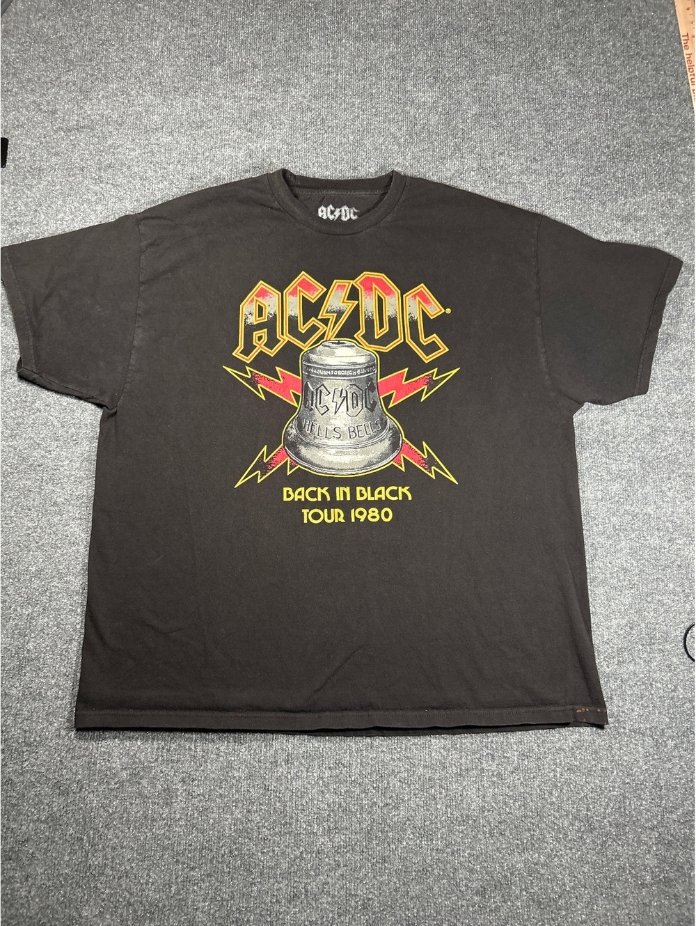 AC/DC Back In Black Tour 1980 Graphic T-Shirt 4XL - Picture 1 of 5